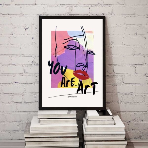 You Are Art Abstract Face Wall Art