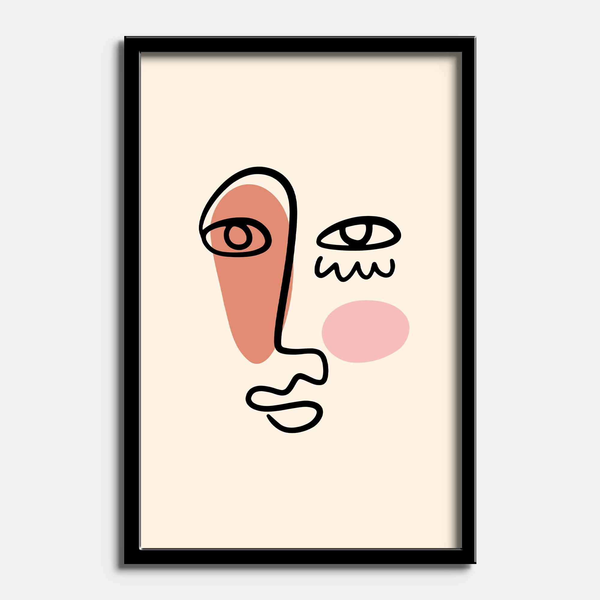 Minimal Abstract Face Line Art - Image 3