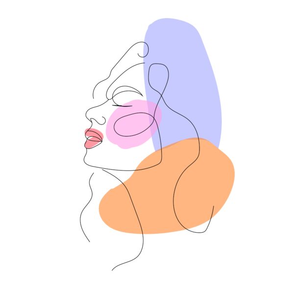 Abstract Woman Line Art