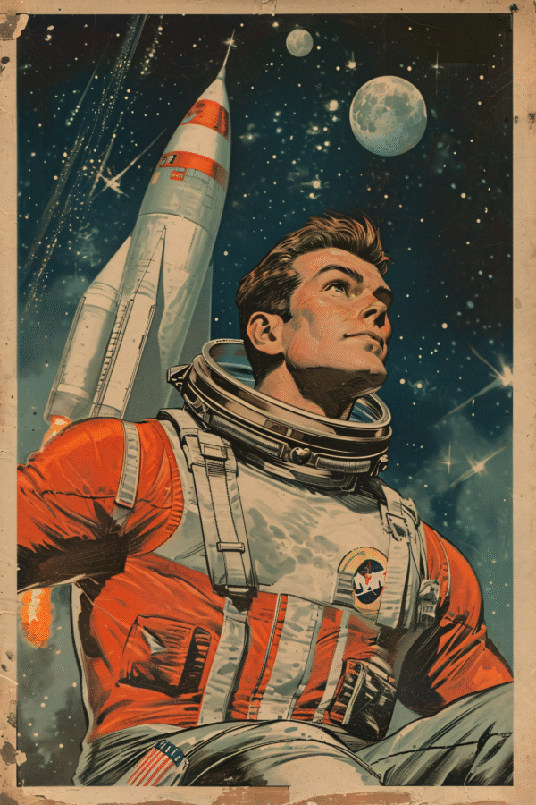 Astronaut Retro Space