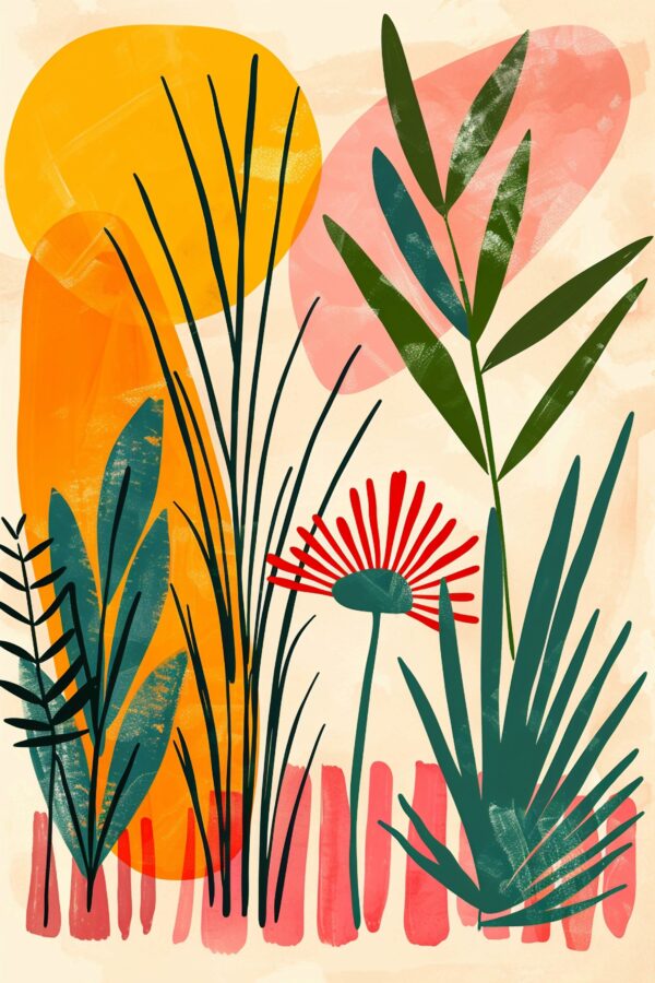 Modern Abstract Botanical Art