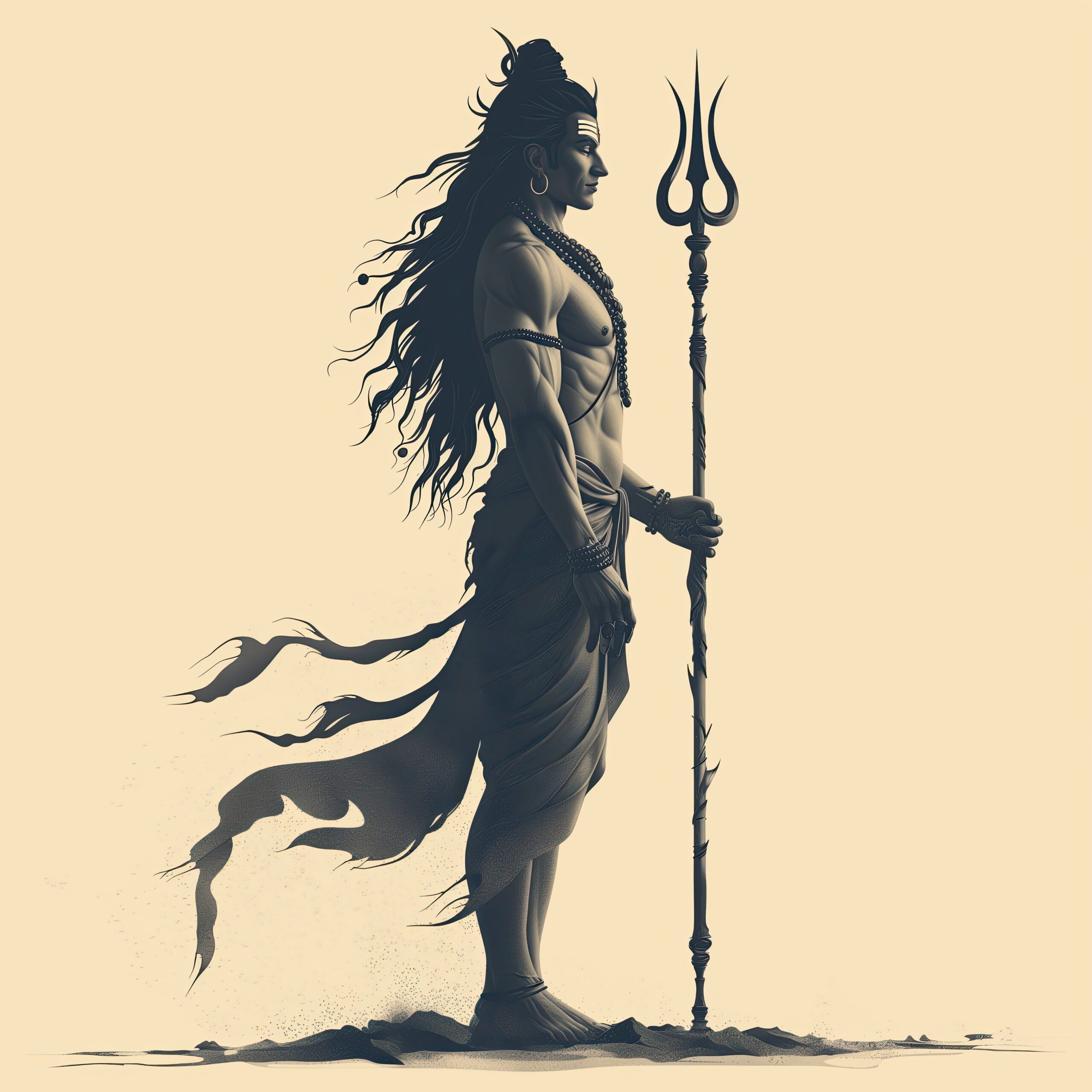 Standing Lord Shiva